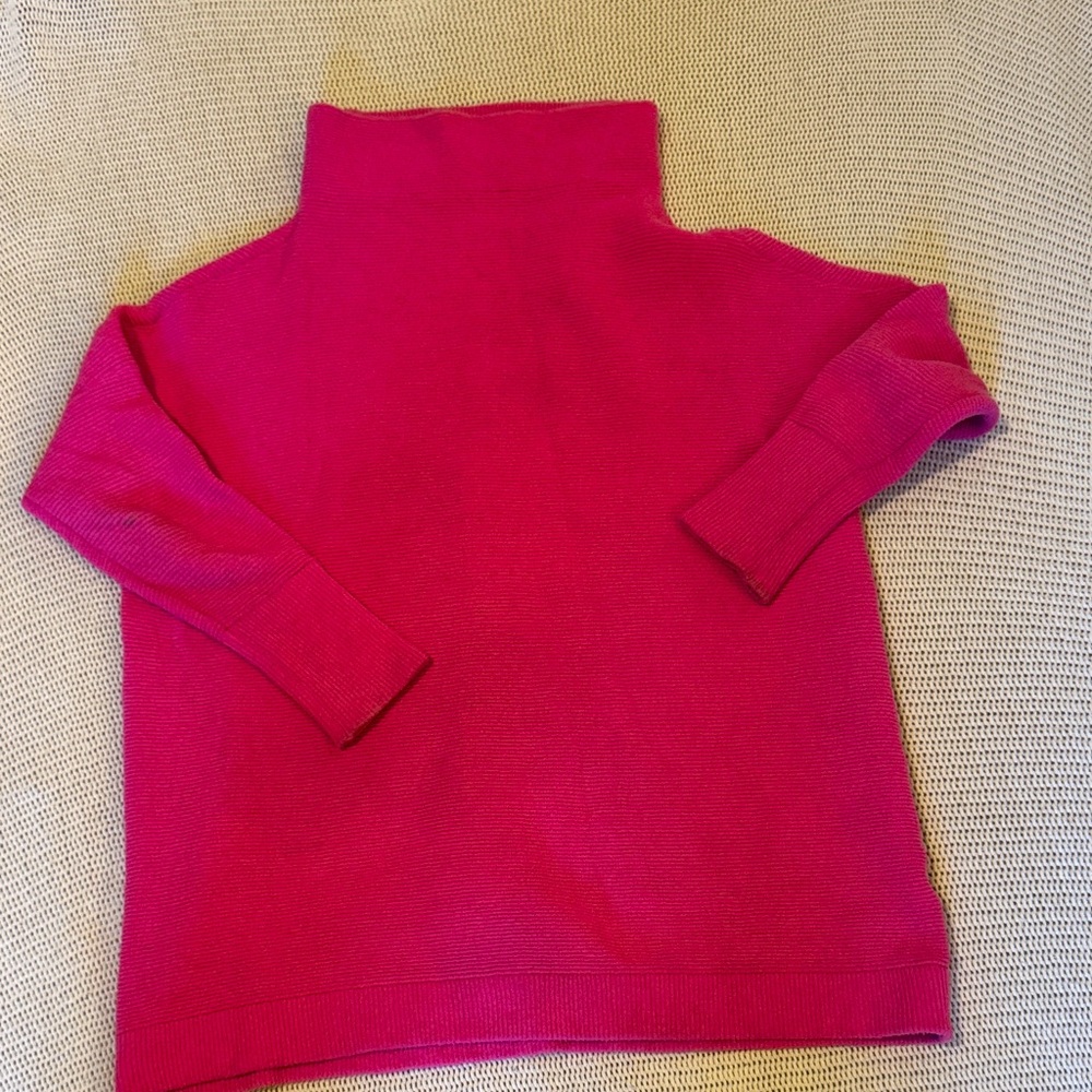 Free People Fuchsia Turtleneck Sweater